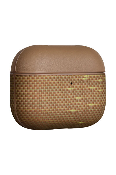 PITAKA Husă din fibră de aramidă pentru AirPods Pro 3 - Sclipire Aurie