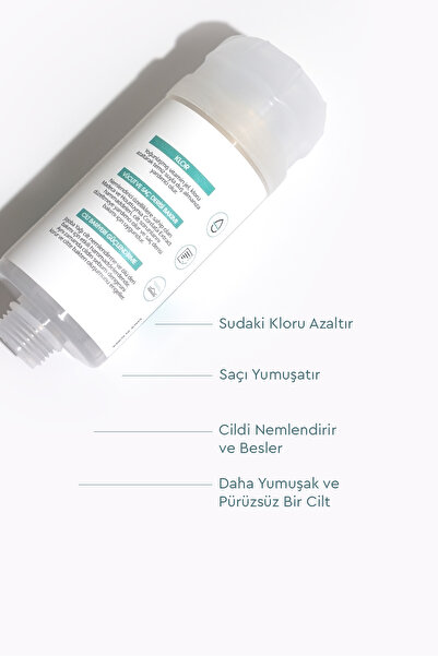 Bibimcos Madeca Shower Filter 160g - Cilt Nemlendirici ve Besleyici Duş Filtresi 2'li (4 Aylık Paket)