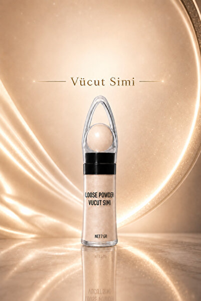 MT Vücut Simi Loose Powder 7 gr İnce Işıltılı Toz Sim Dekolte Omuz Bacak Parı...