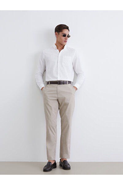 LC Waikiki Pantaloni chino slim pentru bărbați din Gabardine