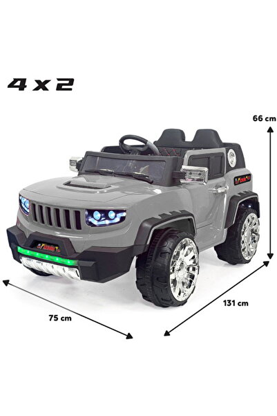 toysclub İZNİK 4X2 GT 12 VOLT AKÜLÜ ARABA - GRİ