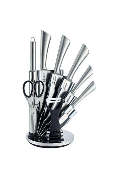Bohmann Set de cutite otel inoxidabil turnat, 9 piese, curatator legume, pila...