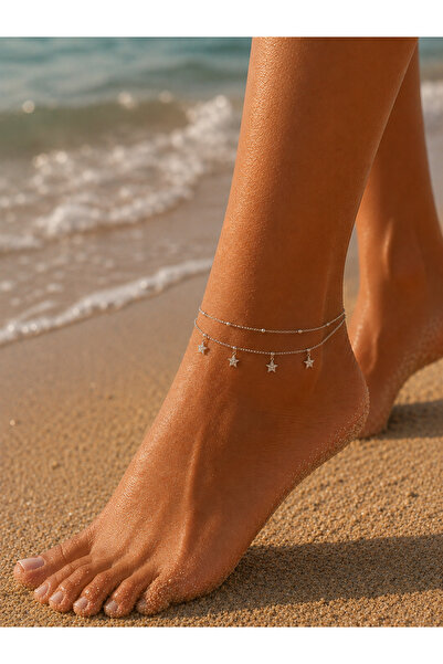 shop Double Chain Anklet with Pendant