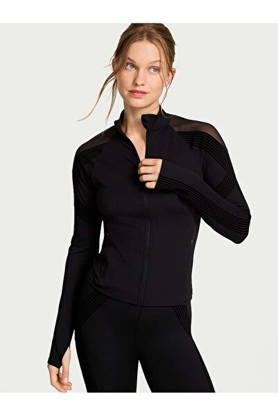 Victoria's Secret VSX Elevate™ Kontrast Detaylı Fermuarlı Spor Ceket
