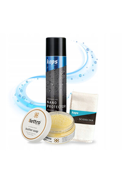 kaps Kit de ingrijire a incaltamintei, Kaps, nano protector si sapun cu glice...