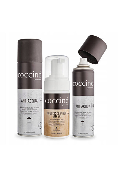 Coccine Set de curatare si impregnare, Coccine, 3 in 1, 100 ml spuma de curat...