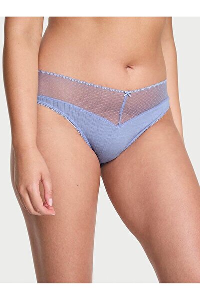 Victoria's Secret Dantelli Pointelle Derin Bacak Kesim Külot