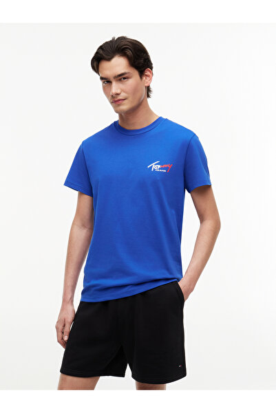 Tommy Jeans تي شيرت رجالي أزرق