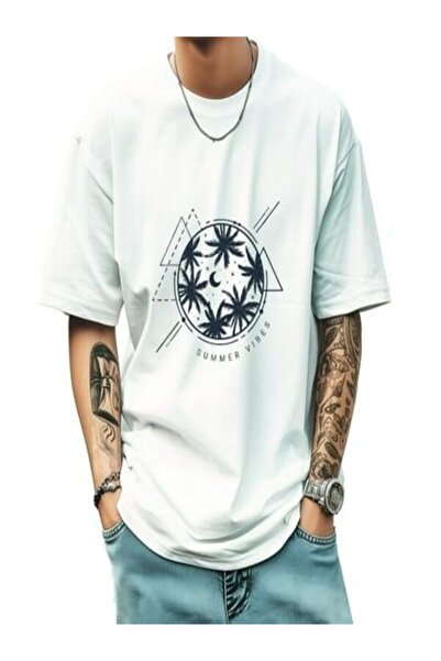 COZYWEAR Summer Vibes Printed Oversize T-Shirt