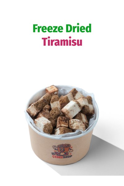 ÇITLAT ÇEREZ SHOP Freeze Dried Tiramisu Dondurularak Kurutulmuş Atıştırmalık ...