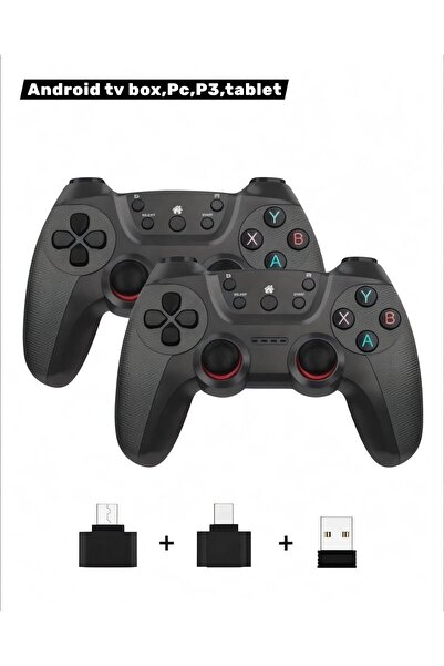 Genel Markalar 2.4 GHz Kablosuz Çiftli Gamepad Seti - Android TV Box, PC, P3 ...