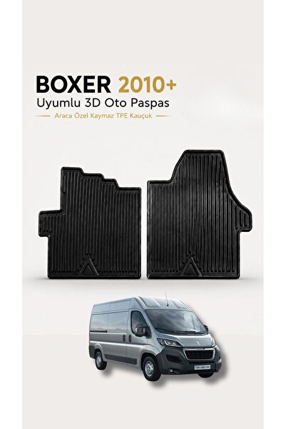 Black Gold BOXER 2010+ 3D Oto Paspas Araca Özel Kaymaz Tpe Kauçuk Paspas
