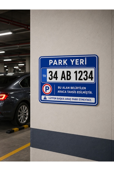 KORKMAZ GROUP Levha Kişiye Özel Park Yeri Levhası Plakalı Otopark Tabelası PV...