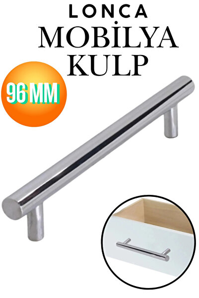 KAYRA LEATHER CRAFT Lonca 96 mm (9.6 cm) Metal Parlak Krom Mobilya ve Mutfak ...
