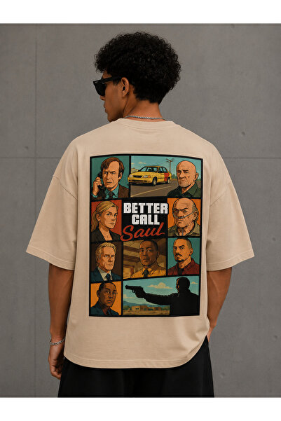 Nulivez Better Call Saul Printed Oversize Unisex T-Shirt |   Dizi Themed Stre...