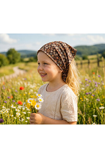 Eylülce Butik Girls' Bandana 100% Cotton Non-Flatting-Non-Sweating-Non-Slip S...