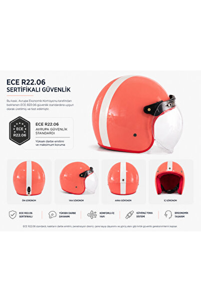 TIEN retro yarım kask