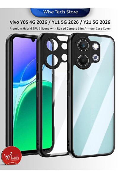 Wtech vivo Y05 4G 2026 / Y11 5G 2026 / Y21 5G 2026 Premium Hybrid TPU Silicon...