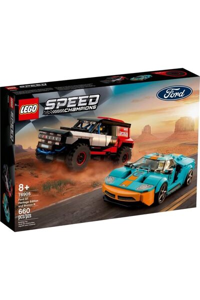LEGO سيارات سبيد تشامبيونز فورد جي تي هيريتيج إديشن وبرونكو آر 76905