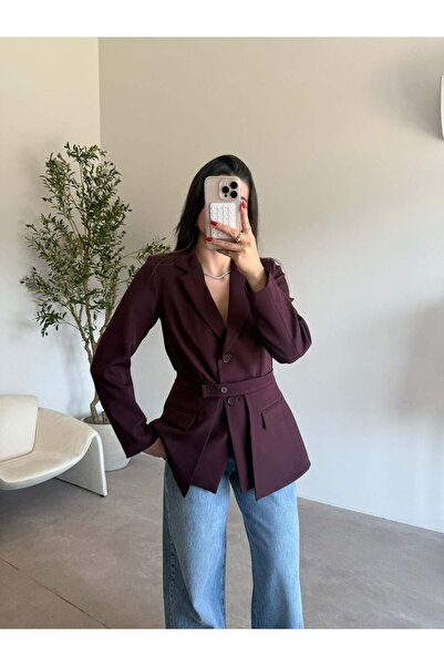 Bade Butik Plum Pocket Design Jacket