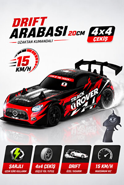 YILDIRIM OYUNCAK Uzaktan Kumandalı Şarjlı Drift Araba 20cm – 4x4 Çekişli 15 K...