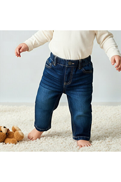 Juniors Jeans with Pockets, Elastic Waist