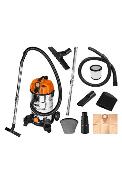 NEO Aspirator industrial umed-uscat, 1600 W, 35 L, filtru HEPA, cu accesorii