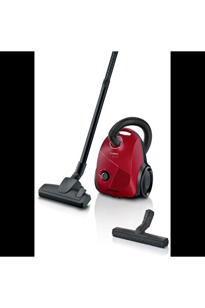 Bosch Aspirator, BGBS2RD1H, aspirator cu sac de 3.5 L, Seria 2, 600 W, 80 dB(...