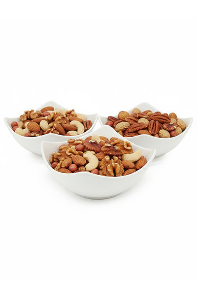 Shallow By Styli 3-Piece Porcelain Bowl Set, 12cm