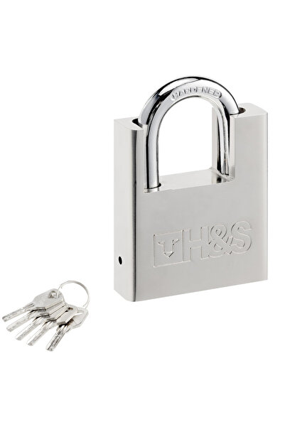 H.A.S.S Lacat Metalic, H&S, 60mm, 5 Chei, Otel Boronat, Rezistent La Coroziun...