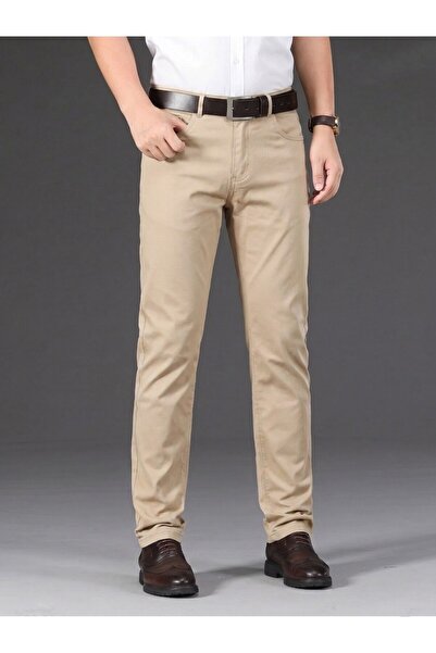 WKM Men's Regular Fit Relaxed Cut Non-Denim Jeans