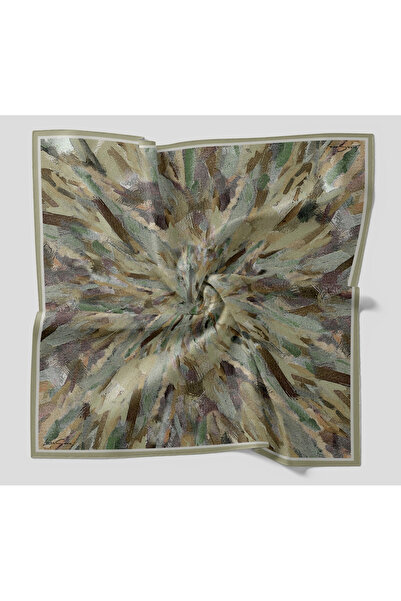 LuvenSara Luven Sara Esinti Patterned Scarf Khaki