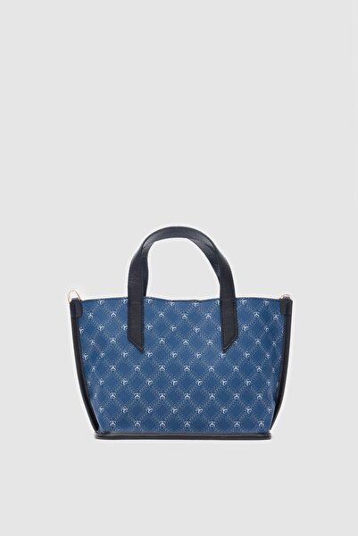 Lavora Bags Oregon Jakarlı El ve Omuz Çapraz Çanta Mavi