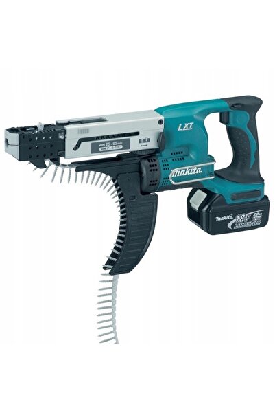 Makita Șurubelniță de 18V pentru plăci G-K cu magazie 25-50mm 2x3Ah DFR550RFE