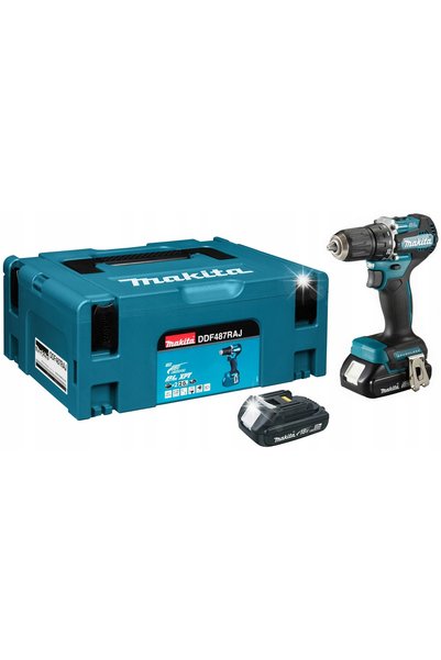 MAKİTAMİ Mașină de găurit și înșurubat 18V 2*2.0Ah Ddf487Raj Makita