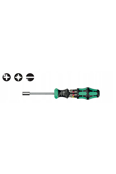 Wera Werk Mâner Kraftform cu suport pentru biți de 1/4 ", 6 piese, 0505151700...