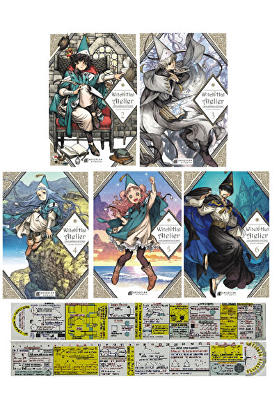 Akıl Çelen Kitaplar Witch Hat Atelier 2-3-4-5-6. Ciltler Manga Seti (Manga Ay...