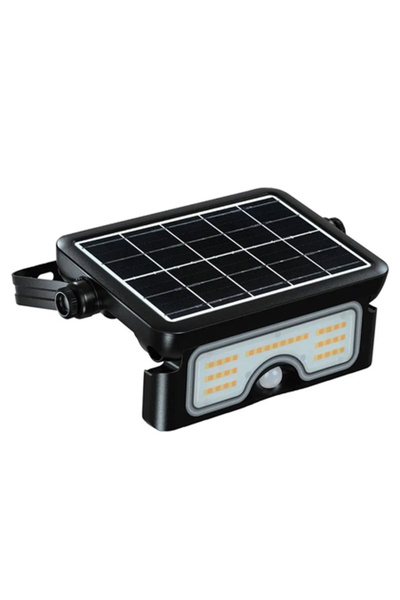 V-TAC Proiector LED solar de 7W, 3-în-1, Negru
