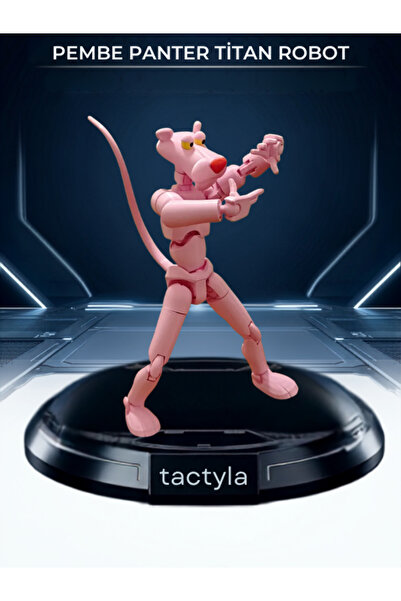 Tactyla PEMBE PANTER TİTAN ROBOT HAREKETLİ - HEDİYELİ!