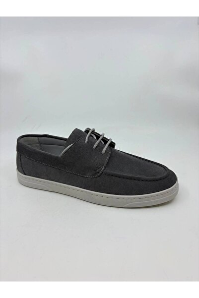 Papuccu Gray Suede Men's Leather Shoes