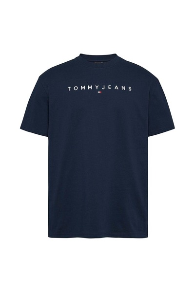 Tommy Hilfiger Tricou bărbătesc cu mânecă scurtă: Tricou cu logo liniar, croi...