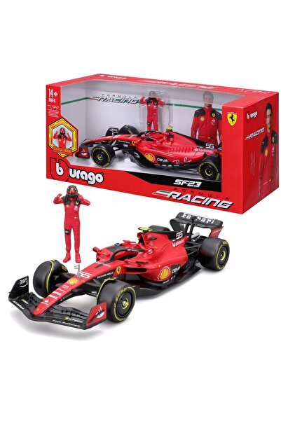 Bburago Junior BOLID F1 Ferrari SF-23 FIGURKA CARLOS SAINZ 1:24 MODEL BBURAGO...