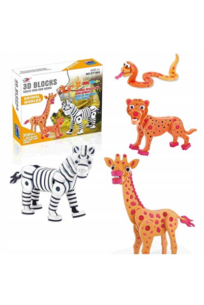 Midex ANIMALE DIN AFRIKA BLOCURI DE SPUMĂ PUZZLE 350 PIESE
