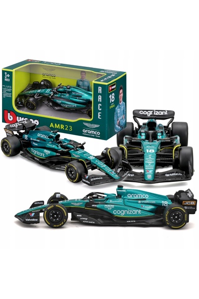 Bburago Junior BOLID F1 Aston Martin AMR23 2023 Lance Stroll 1:43 BBURAGO 18-...