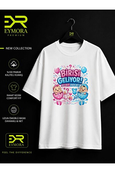 EYMORA One Is Coming! Am I a Girl? Are You a Man? Written T-Shirt