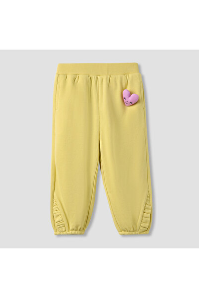 Juniors Girls Joggers with Heart Applique - Elasticated Waist