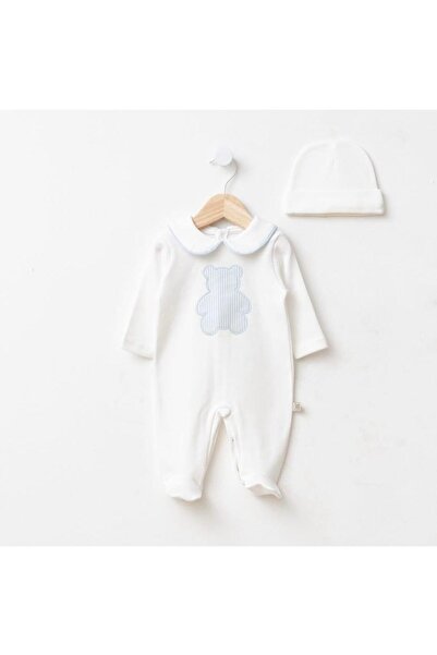 baby long Ayıcık aplike nakışlı tulum