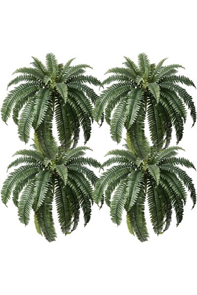 OEM Set 4 Ferigi Artificiale Plantă Decorativă Realistă 122 cm Verde