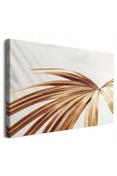 DecoWalls Pictura Pe Panza Cu Rama, Decowalls, Frunza Aurie, 90x60 cm, Print ...