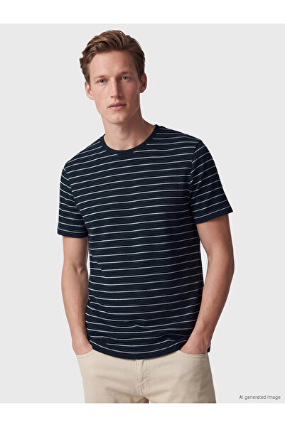 LC Waikiki Tricou bărbătesc cu guler rotund și dungi